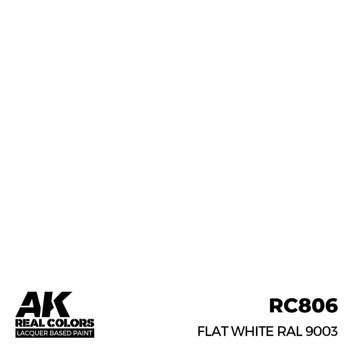 RC806 FLAT WHITE RAL 9003